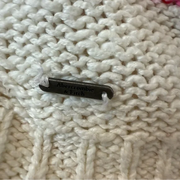 Vintage Abercrombie & Fitch Striped Blue, Pink and White Women's Sweater Size S - Picture 6 of 10